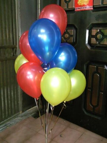 空飄氣球，珍珠紅，珍珠黃，珍珠藍，共10顆 by dod_balloon