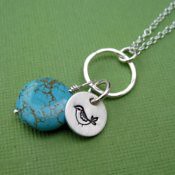Sweet Bird and Turquoise Necklace