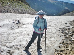 Pam Traversed St. Mary's Glacier