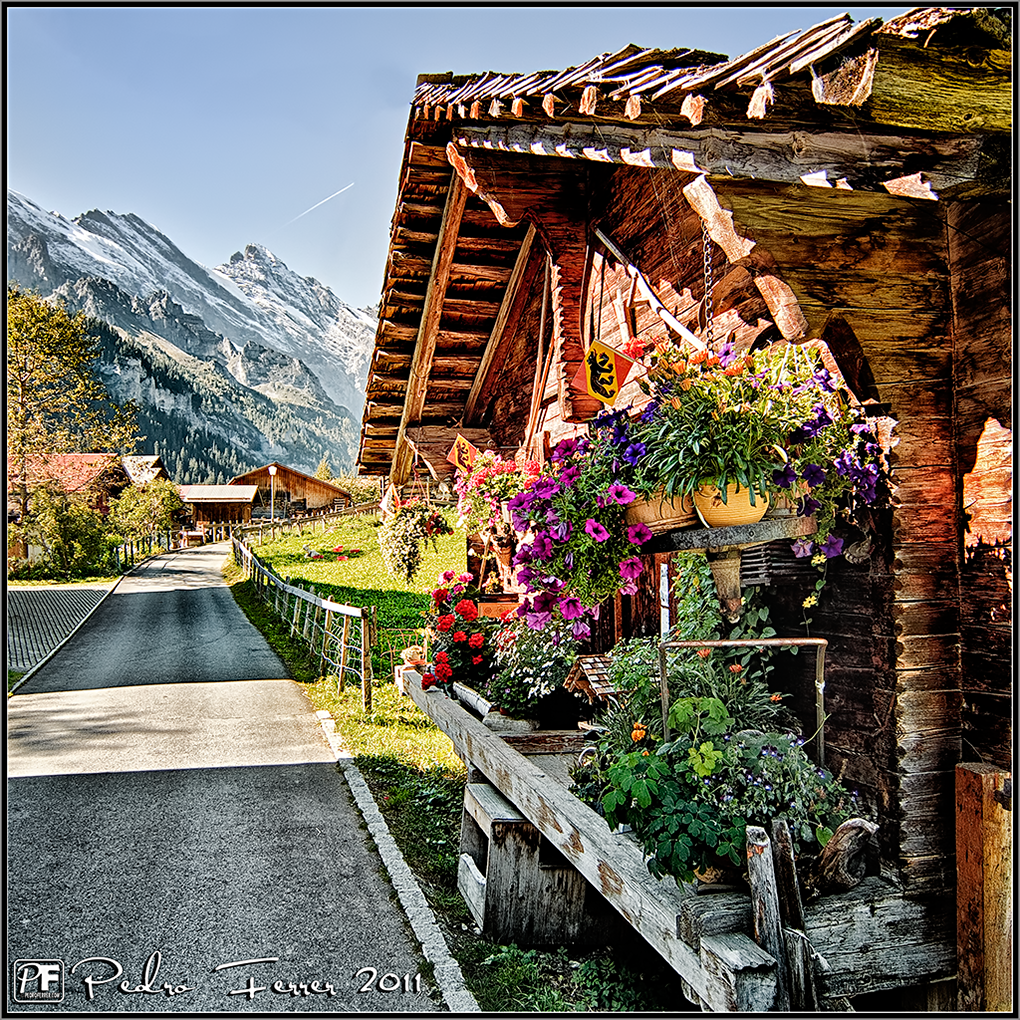 Suiza - Pueblos con encanto - Gimmelwald - Calle Mayor