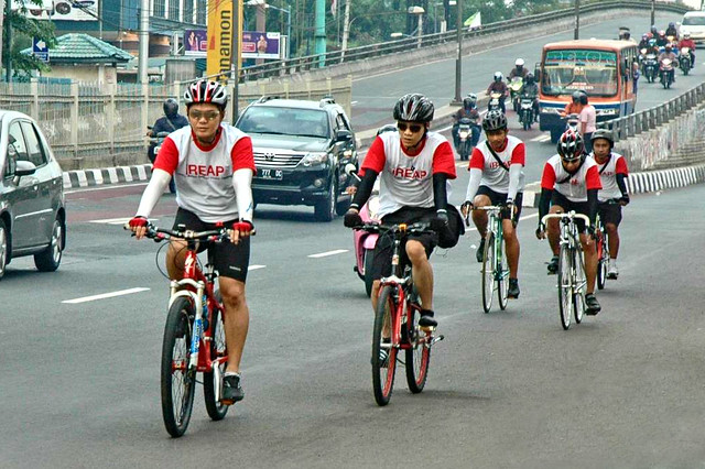 YCAB Foundation held a biking together activity with YCAB management
