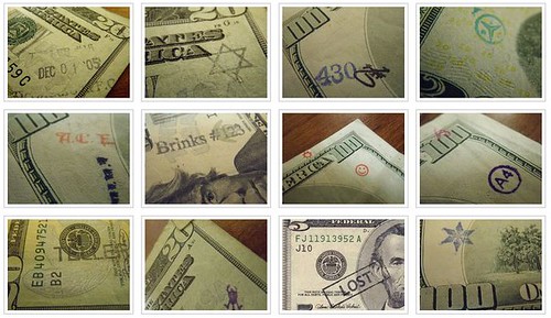 Stamps on Paper money