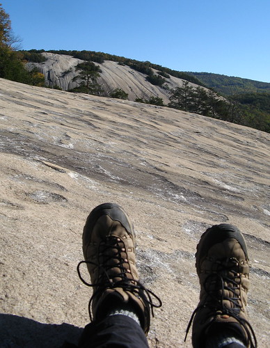 Hiking boots at Stone Mountain
