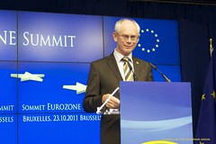 President Van Rompuy addresses to the press co...