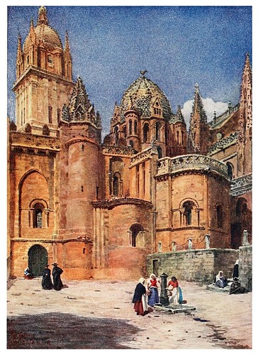 006-Salamanca antigua catedral-Cathedral cities of Spain 1909- William Wiehe Collins