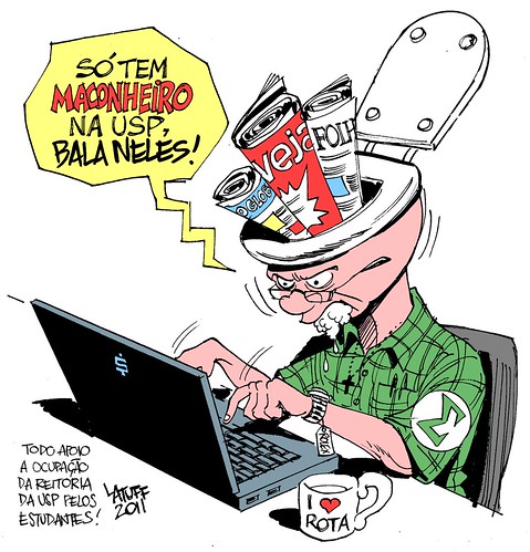 Como reagir aos maconheiros da USP? - Latuff