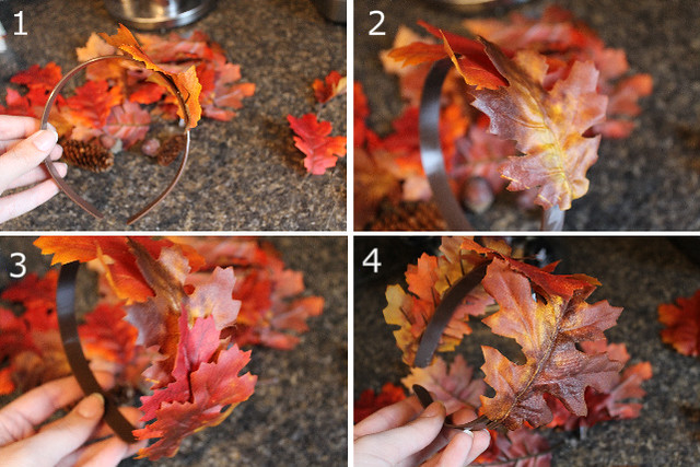 fall leaf crown