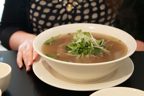 Pho with sliced beef