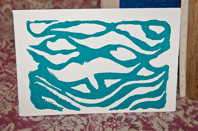 Handmade Linocut Card