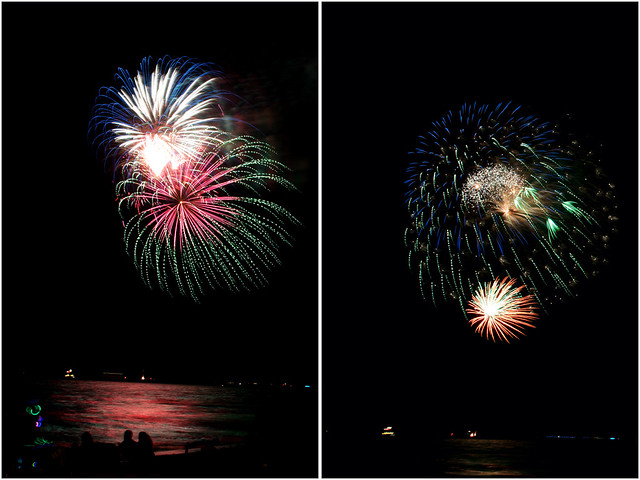 July 4th fireworks diptych 7