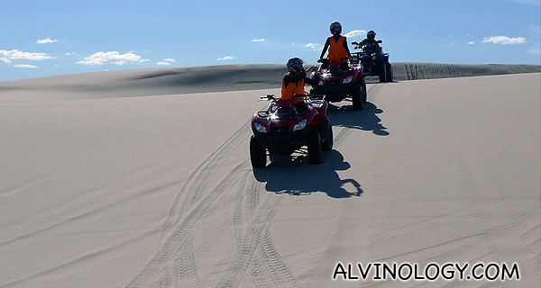 Traveling up and down dune after dune