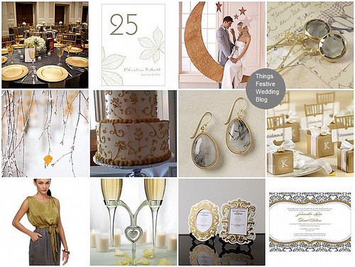 gold and grey Wedding Theme Image credits resources