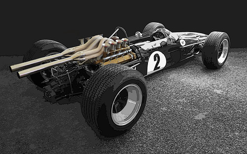 1967 Brabham-Repco BT24 - B&W by Gordon Calder