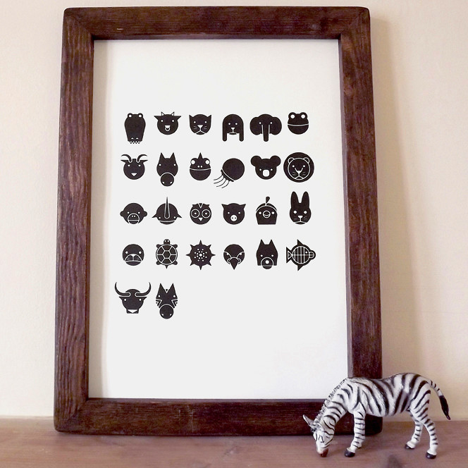 Animal Alphabet - Framed