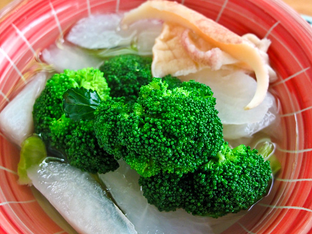 IMG_2055 Radish Soup and broccoli