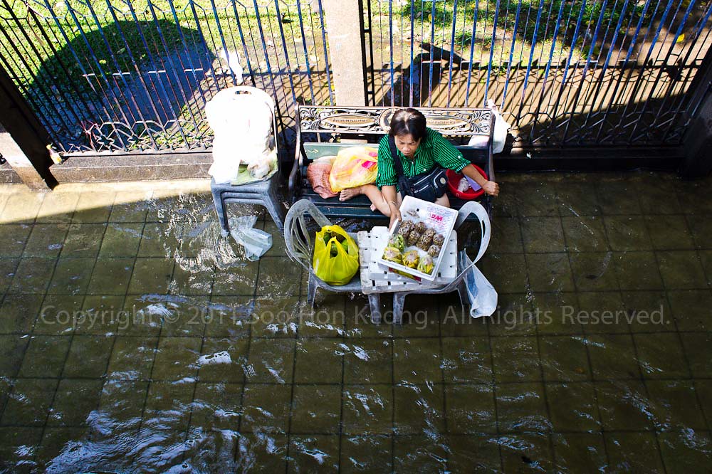 Bangkok Flood @ ChatuChak Park, Bangkok, Thailand