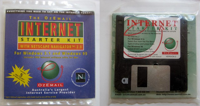 Ozemail disk from 1996