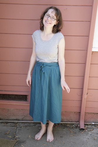 Thrift skirt: Before.