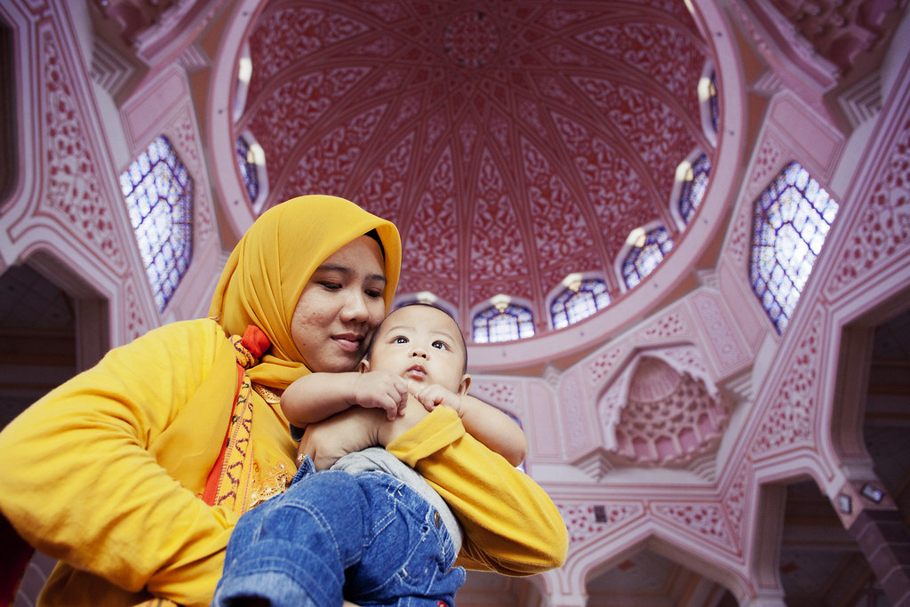 Mother and Son at Putra Mosque | Putrajaya