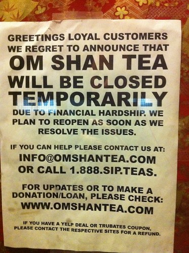 Om Shan Tea: CLOSED!