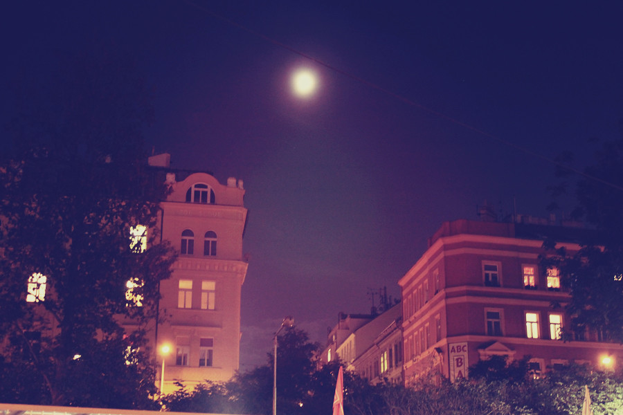 night in Prague