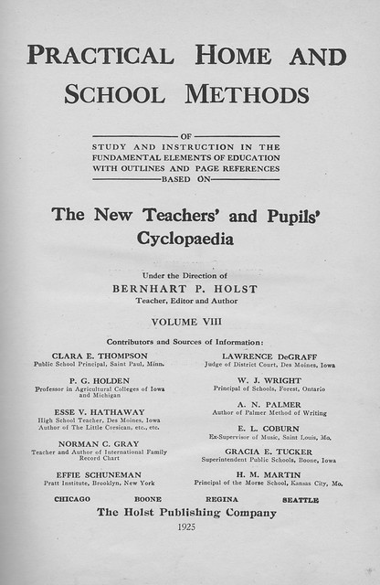 The New Teachers' & Pupils' Cyclopedia (The Holst Publishing Co - 1925)