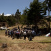 Gruppo di campesinos in sciopero blocca la strada verso Cochabamba