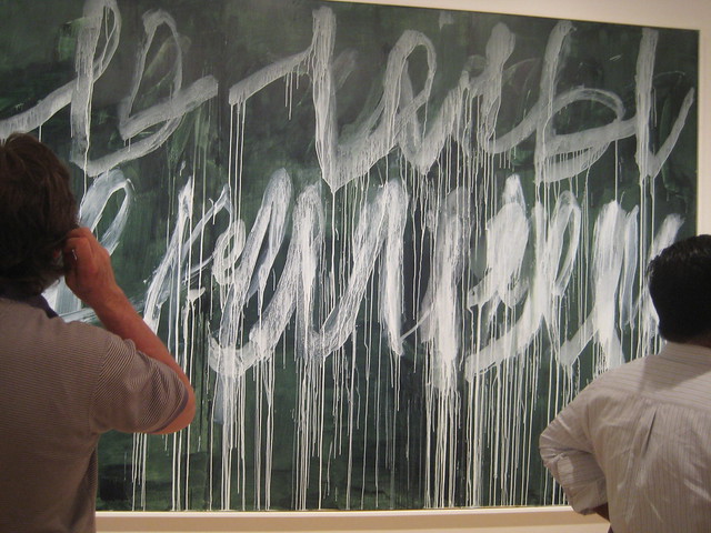 Cy Twombly, at the Art Institute of Chicago, 2009