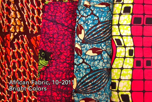 African Fabric, 10-2011 Bright Colors