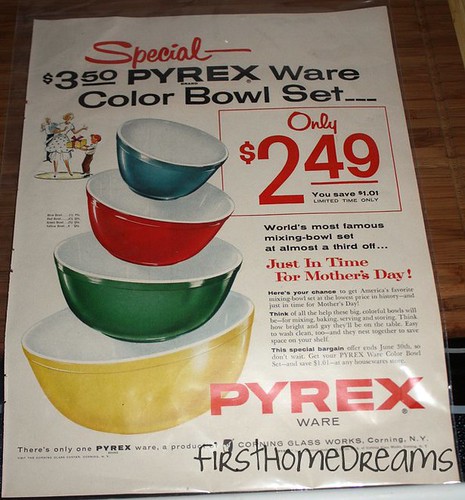 Vintage Pyrex Advertisement