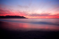 Baker beach rosy sunset, San Francisco