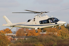 G-GDSG - 2005 build Agusta A109E Power, visiting Barton for fuel