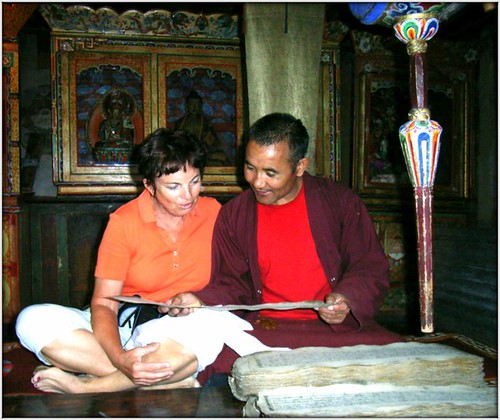 Monk reading holy texts to me .... me repeating the Tibetan words by Ginas Pics