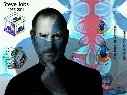 Steve Jobs, "YOU WILL BE MISSED!!!"  Made with the iPad  #1