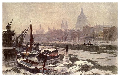 006-El Tamesis en un invierno severo- Herbert M. Marshall-The old Water-Colour Society-1905-Charles Holme