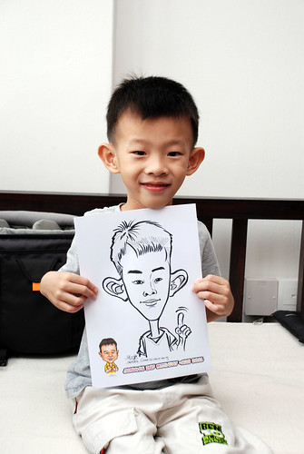 Caricature live sketching for Jonah's birthday party - 3