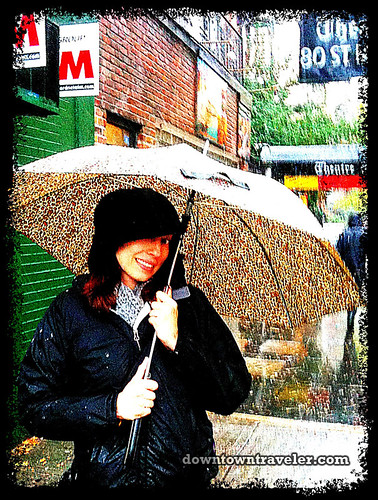 NYC Halloween Snow Storm 2011_St Marks Place umbrella