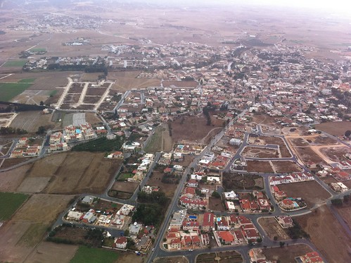 Approach to Larnaca airport (Cyprus)
