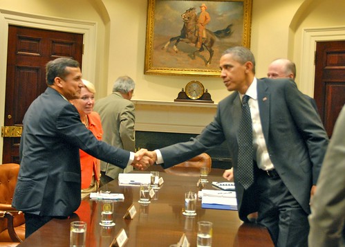 El presidente electo Ollanta Humala y Barack Obama se reunieron