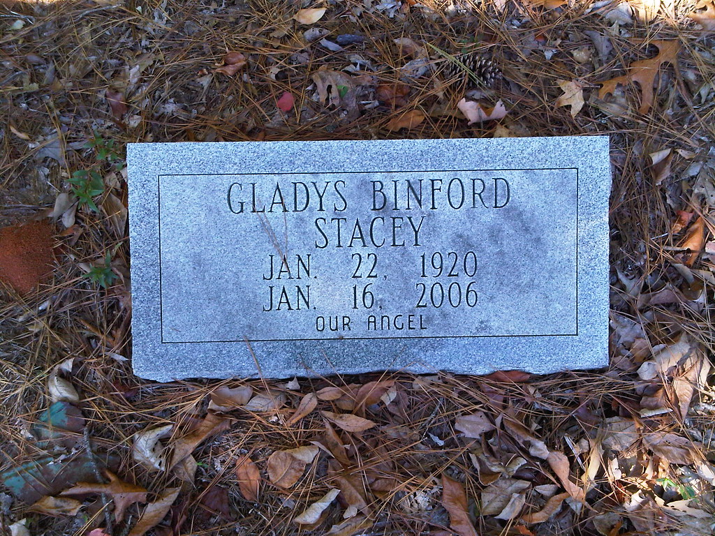 Gumm Cemetery Gladys Binford Stacey