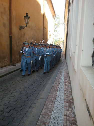 Prague Castle guard by atmosferikas