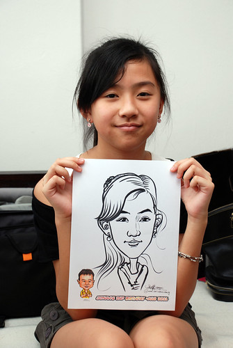 Caricature live sketching for Jonah's birthday party - 14