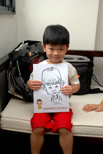 Caricature live sketching for Jonah's birthday party - 6