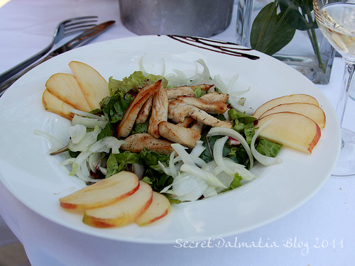 Chicken salad with apples