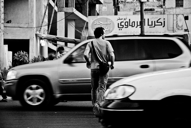 Amman - Crossing the road