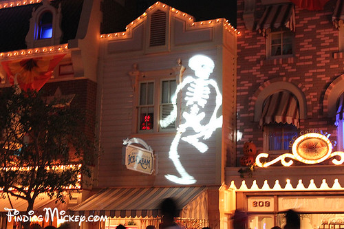 skeleton on main street, USA