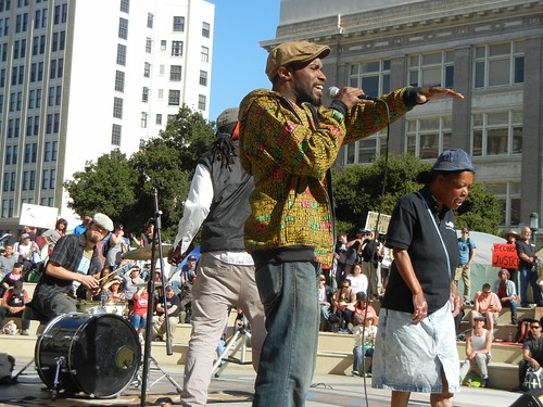 Rappers at Occupy Oakland General Strke - 1