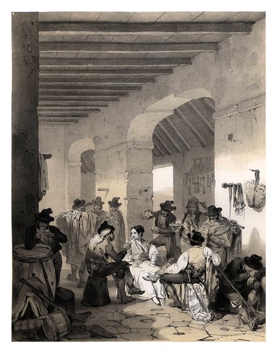 005-Ladrones en una venta-España artística y monumental..Tomo I- 1842-1850-Genaro Perez de Villa-Amil