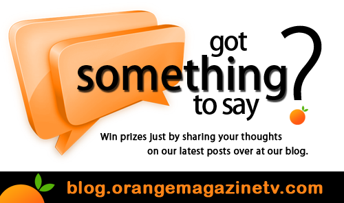 Monthly Giveaway for Comment Postesrs over at Orange Magazine TV's blog