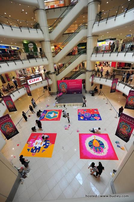 The colourful Kolam Making Competition at The Weld